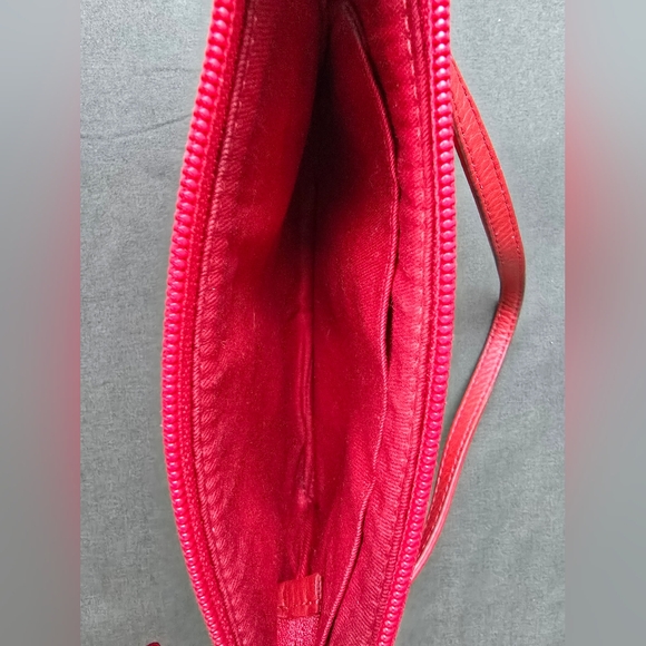 Dooney & Bourke Red Leather Wristlet - Picture 4 of 5